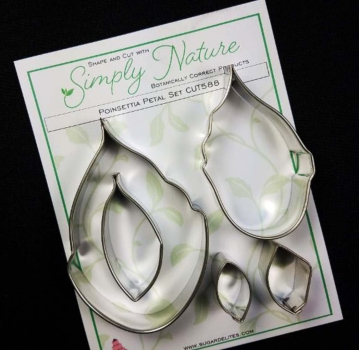 Poinsettia Petal Cutter Set By Simply Nature Botanically Correct Products